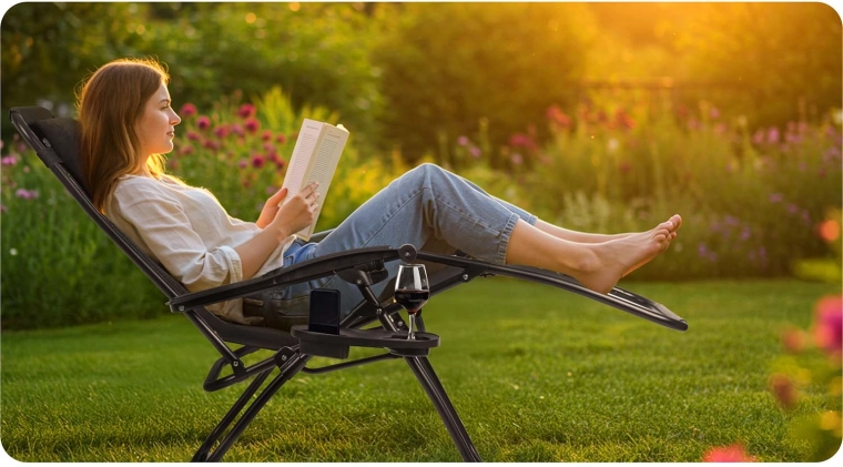 Sidebord til drik og telefon