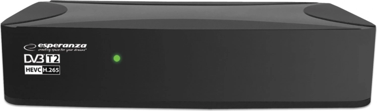 Esperanza digital set-top-boks DVB-T2 med H.265/HEVC