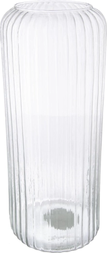 Glasvase af genbrugsglas 15 × 15 × 37 cm