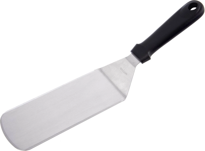 Bred klinge i rustfrit stål for sikker vending