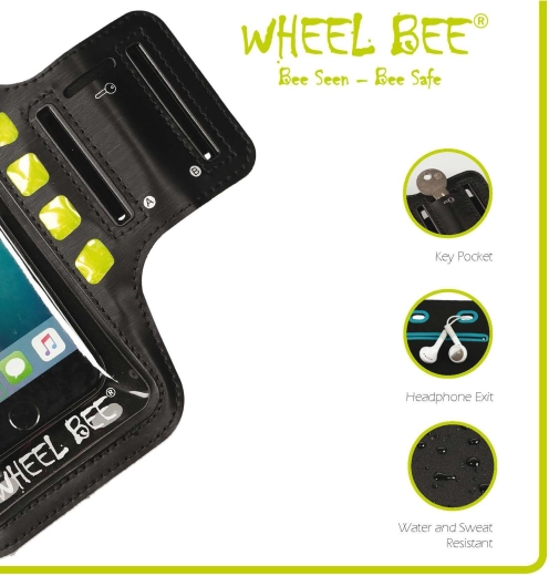 Wheel-Bee løbearmbånd til overarm med LED Night Hawk