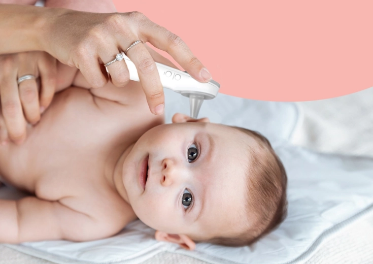 Nem øremåling med magnetisk låg