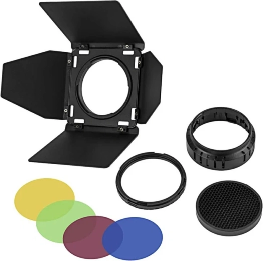 Godox BD-10 klapper (barn doors) og farvefiltre til AD300Pro