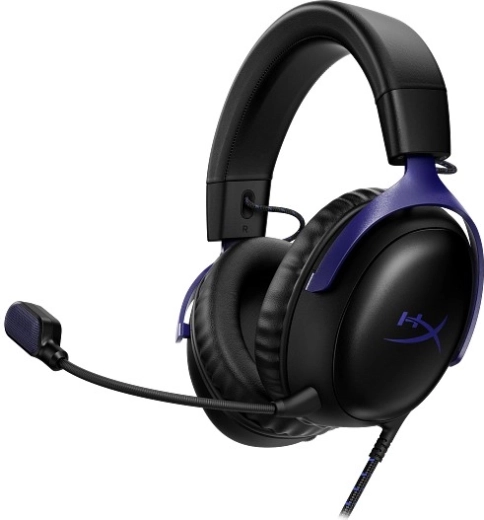 HyperX Cloud III gaming-headset sort/blå