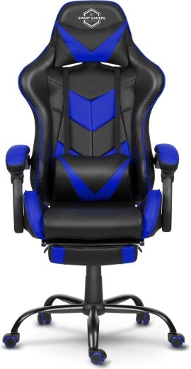 Blå detalje på stolen