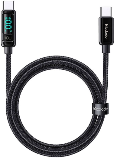 USB-C-kabel Mcdodo 100W 1,2 m sort