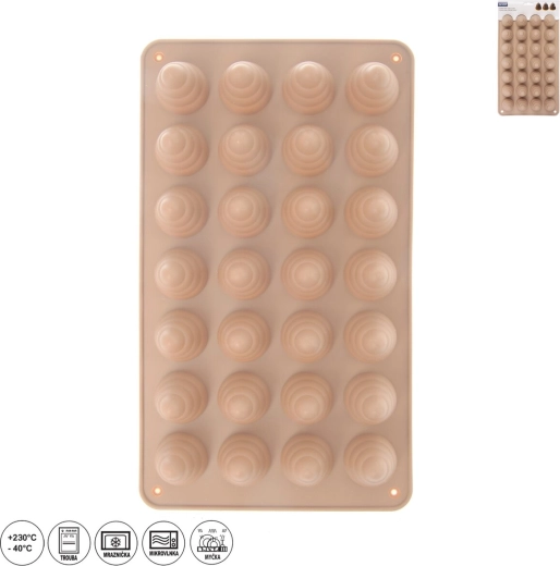 Silikoneform bi-kuber (28 stk.) beige