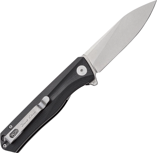 Robust D2-klinge med stonewash-finish