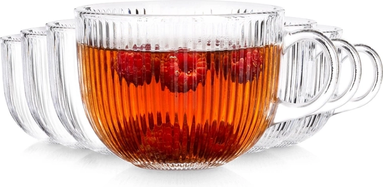 Krus til kaffe og te 470 ml, sæt med 6 stk.