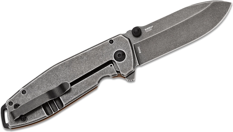 D2-stål med Black Stonewash-finish