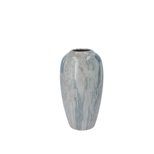 Keramisk vase med marmor-effekt 14 × 14 × 25,5 cm