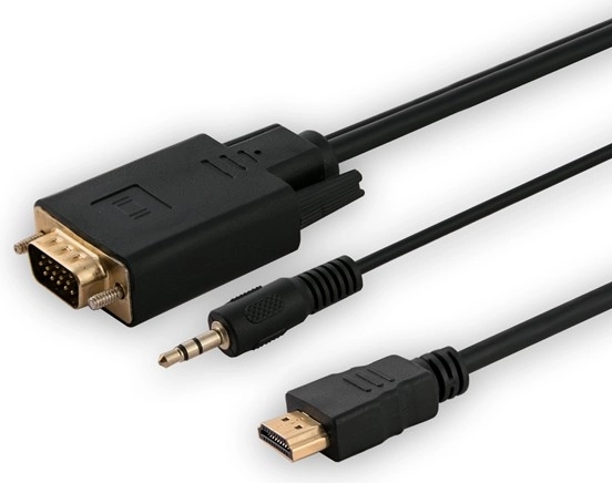 HDMI til VGA adapter med lyd, 1,8 m