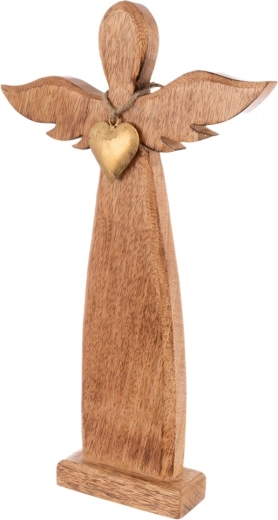 Guldfarvet hjerte som diskret accent