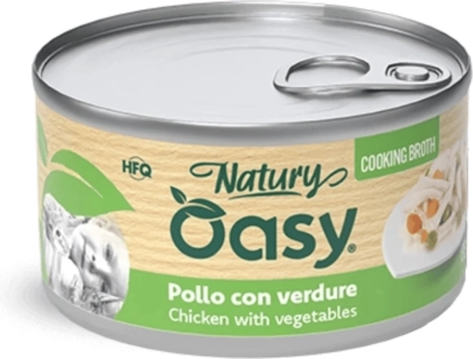 Oasy bouillon til katte kylling med grøntsager 85 g