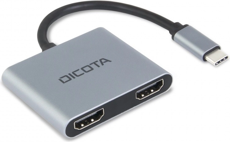 Dicota bærbar USB-C mini dockingstation 4-i-1 4K, 2× HDMI, PD 100 W
