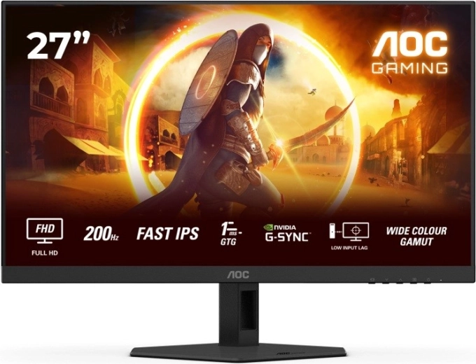 AOC 27G4HRE 27" gamingmonitor Fast IPS 200 Hz med højttalere