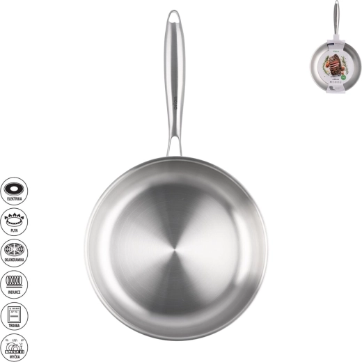 Orion Steela stegepande 26 cm i rustfrit stål