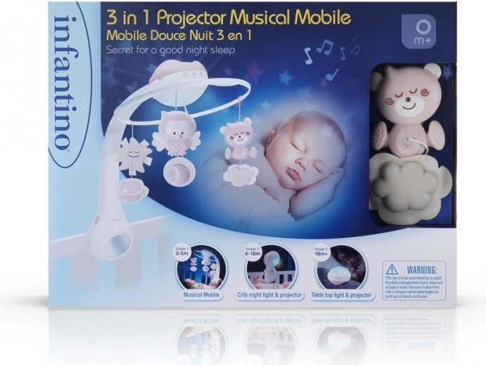 Musikuro 3-i-1 INFANTINO – Pudderrosa