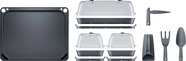 Tre minidrivhuse med justerbar ventilation