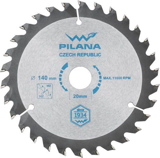 PILANA savklinge 140 mm, 30 tænder, SK WZ, hul 20 mm