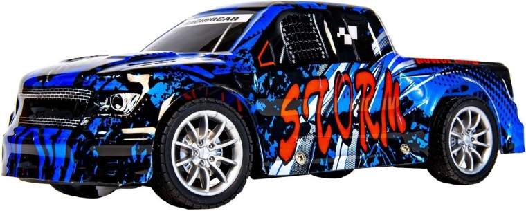 Racer-RC-bil med fjernbetjening blå – 1 stk.
