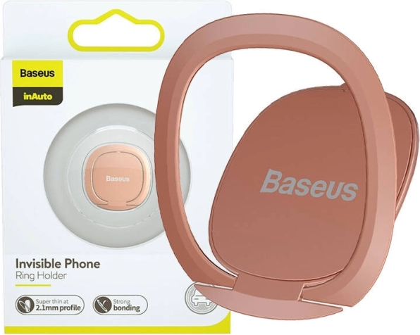 Usynligt Baseus telefonholder - roséguld
