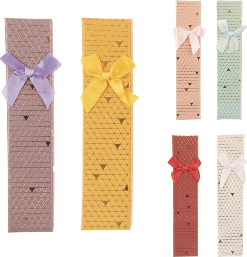 Gaveæske i papir 4 × 19 cm, assorteret 6 varianter