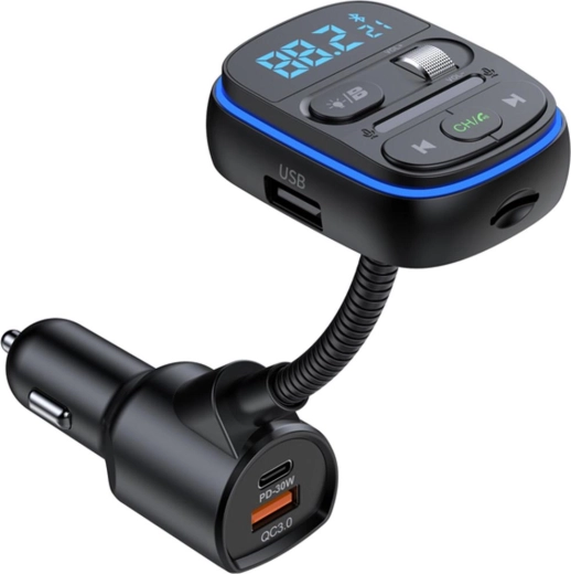 Sencor Bluetooth-FM-sender til bilen med hurtigopladning PD og QC 3.0