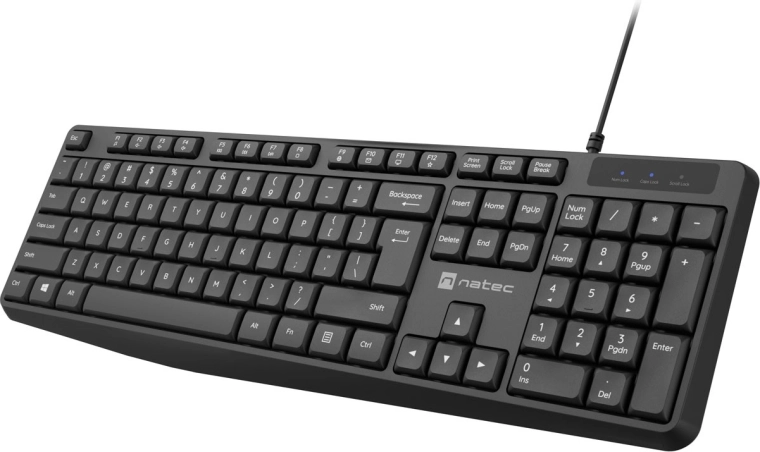 Tastatur i fuld størrelse med numerisk tastatur