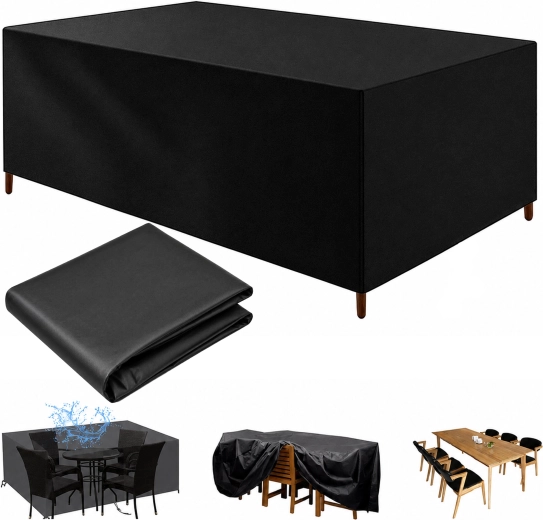 Vandtæt beskyttelsesovertræk (presenning) til havemøbler og cateringbord 250 × 210 × 90 cm