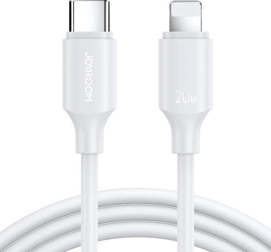 Joyroom-kabel USB-C til Lightning 20 W, 1 m (hvid)