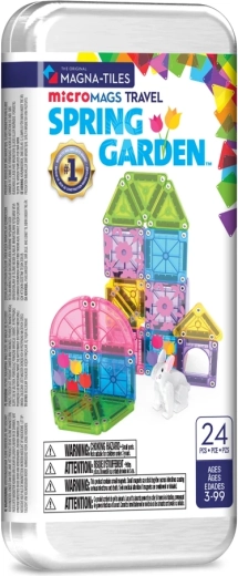 Magna-tiles microMAGS magnetisk rejsesæt Forårshave (24 dele)