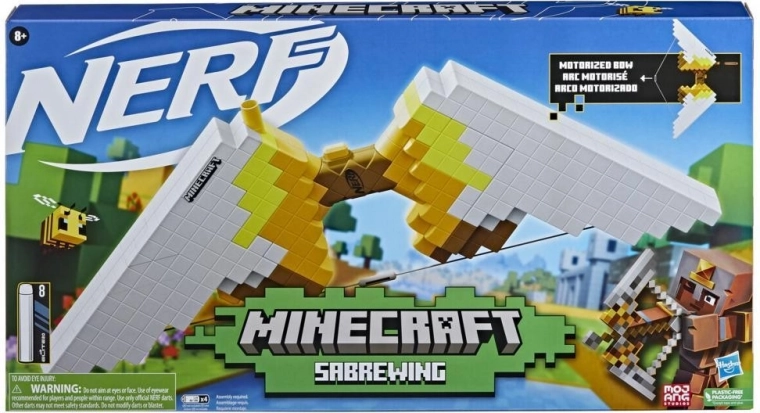 Nerf Minecraft Sabrewing bue til skumdartpile