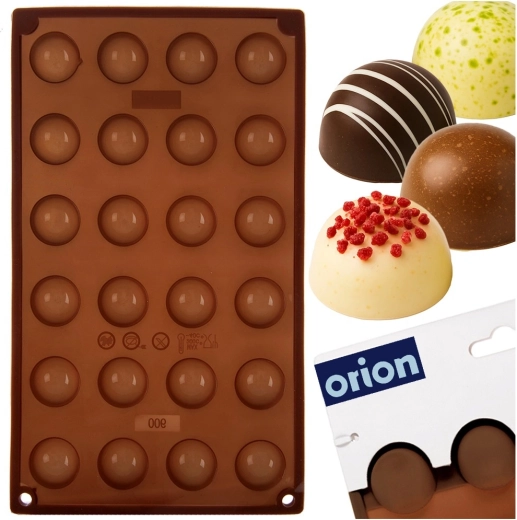 Op til 24 perfekt runde praliner ad gangen