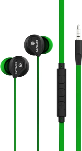 Sencor SEP 172 VCM grønne in-ear-hovedtelefoner med mikrofon