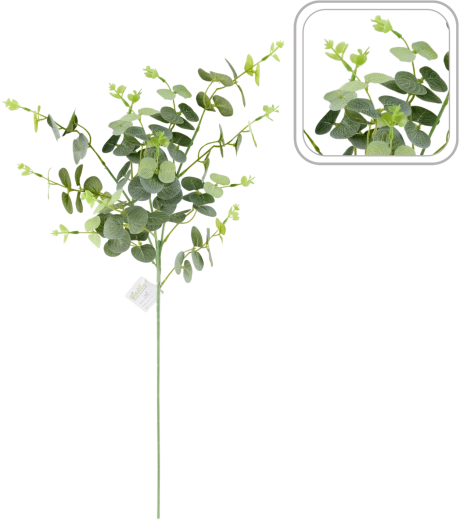 Kunstig eukalyptusgren 61 cm grøn