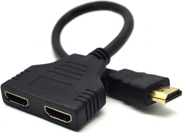 Dobbeltport passiv HDMI-splitter