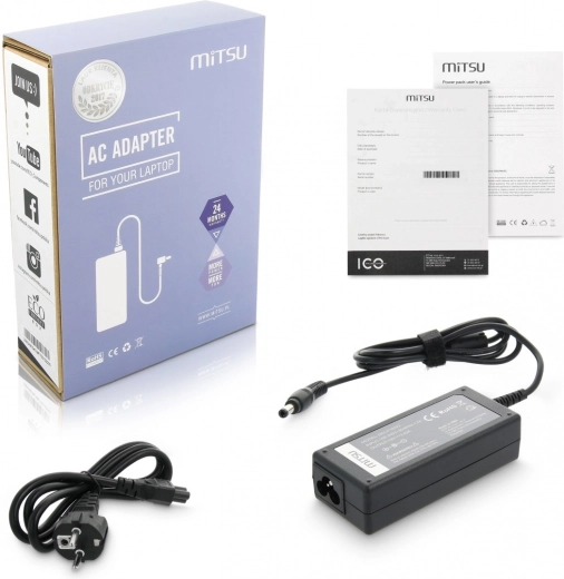 Oplader / strømforsyningsadapter 19 V 3,42 A (5,5 × 2,5 mm) 65 W til ASUS, TOSHIBA, LENOVO