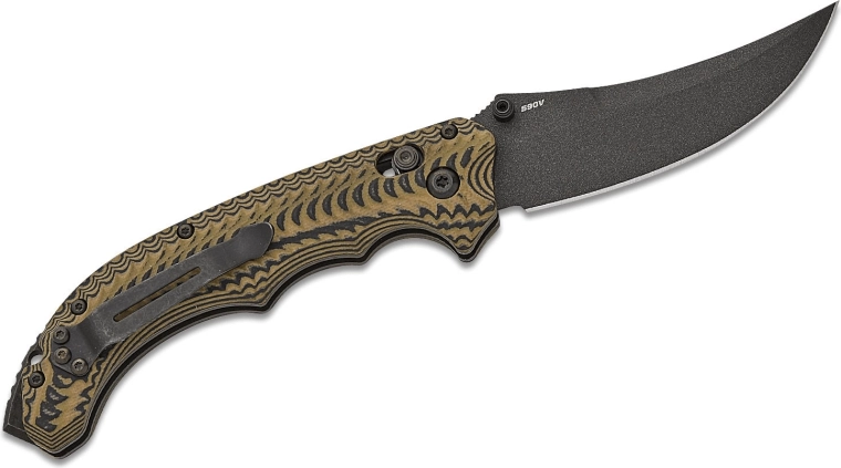 Slidstærk CPM-S90V-klinge med Cerakote-overflade