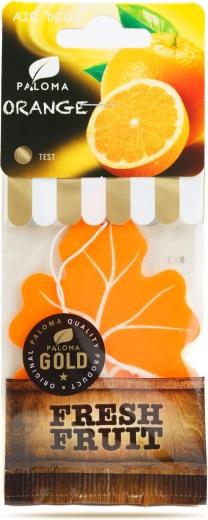 Hængende luftfrisker til bilen Paloma Gold Fresh Fruit Orange