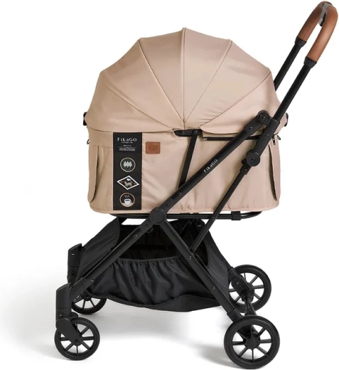 Affjedrede, drejelige forhjul og stor kurv med magnet