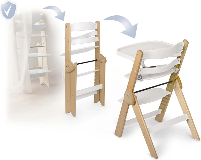 Sammenklappelig konstruktion for at spare plads