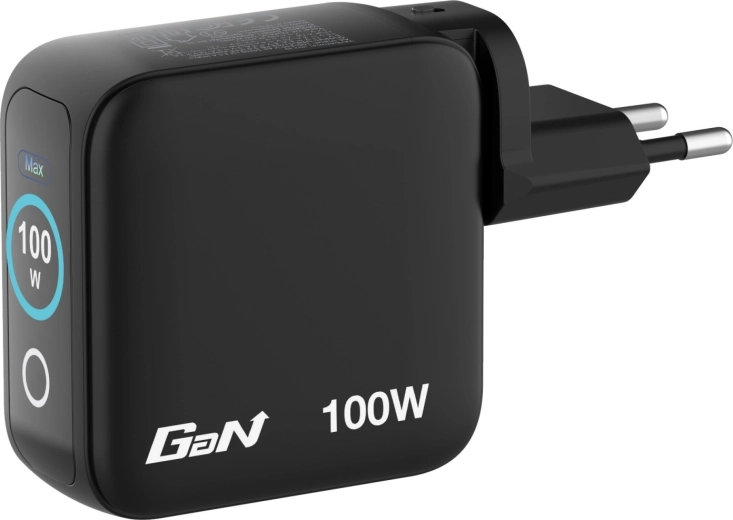 Op til 100 W og 3 porte til flere enheder på én gang