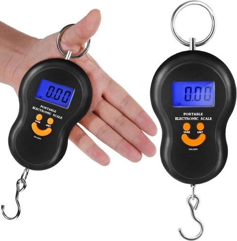 Digital lommevægt med krog 50 kg - 1 stk.
