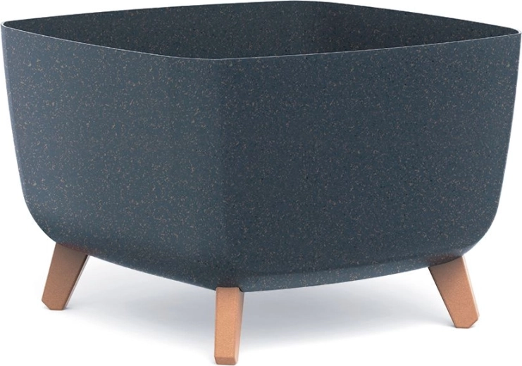 Urtepotte Gracia Square Eco Wood 39 × 39 cm antracit