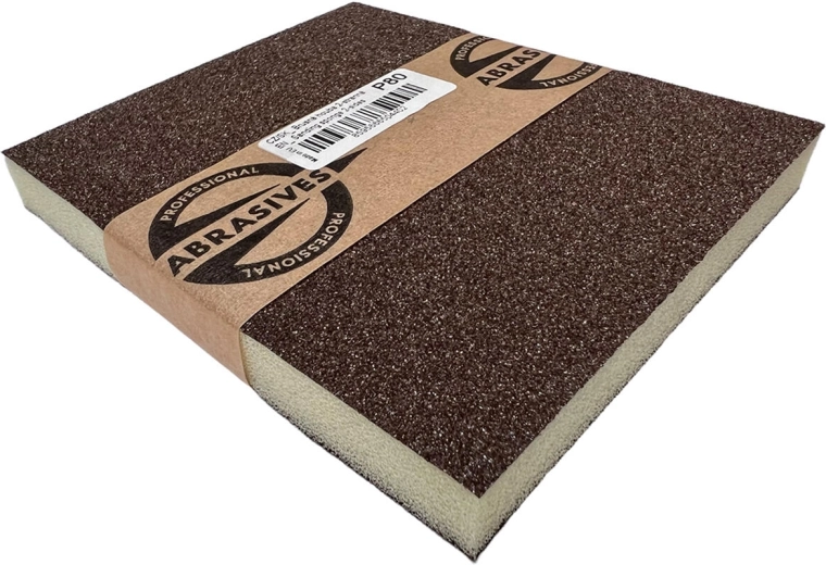 Dobbelt-sidet slibesvamp 120 × 95 × 10 mm, korn 220