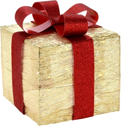 Glitrende guld og rød