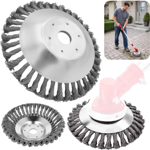 Trådbørsteskive til buskrydder 150 mm (25,4 mm)