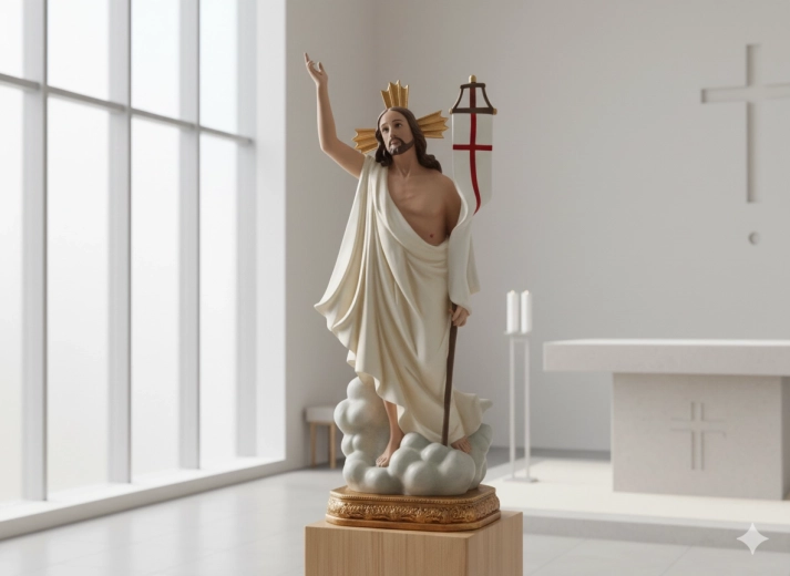 Figur af den opstandne Jesus 60 cm