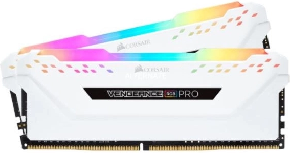 Corsair Vengeance RGB-hukommelse 16GB 3200MHz CL16 hvid